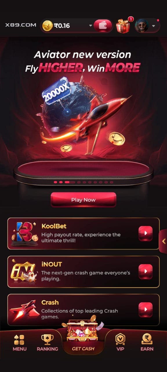 X89 Game Login Page Screenshot – Secure Gaming App Interface