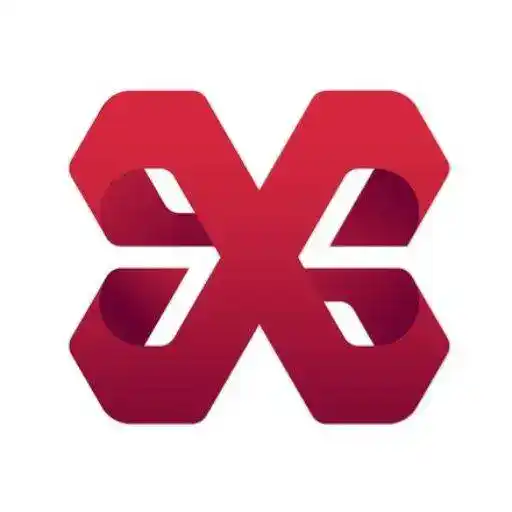 X89 Logo Red Stylish X Icon